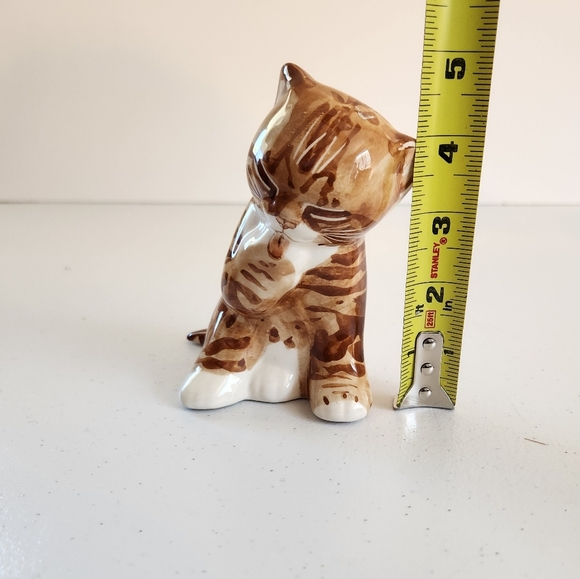 Vintage Studio Six Fulham Orange Tabby Cat Figurine Eclectic Decor Crazy Cats - Picture 7 of 7